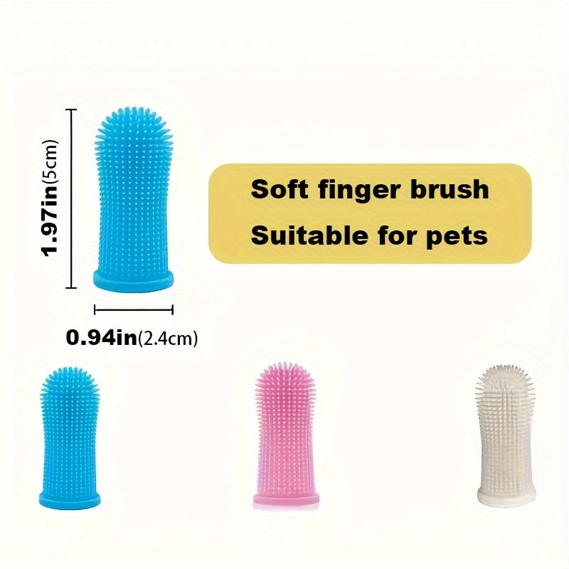 Soft Silicone Pet Toothbrush for Dogs & Cats - Clickilix
