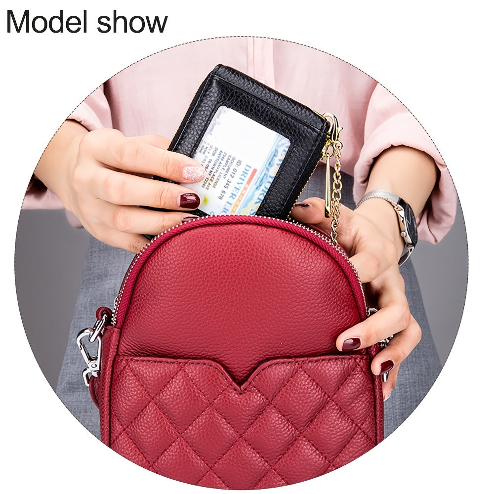RFID Blocking Card Holder Wallet – Zip Around, Stylish - Clickilix