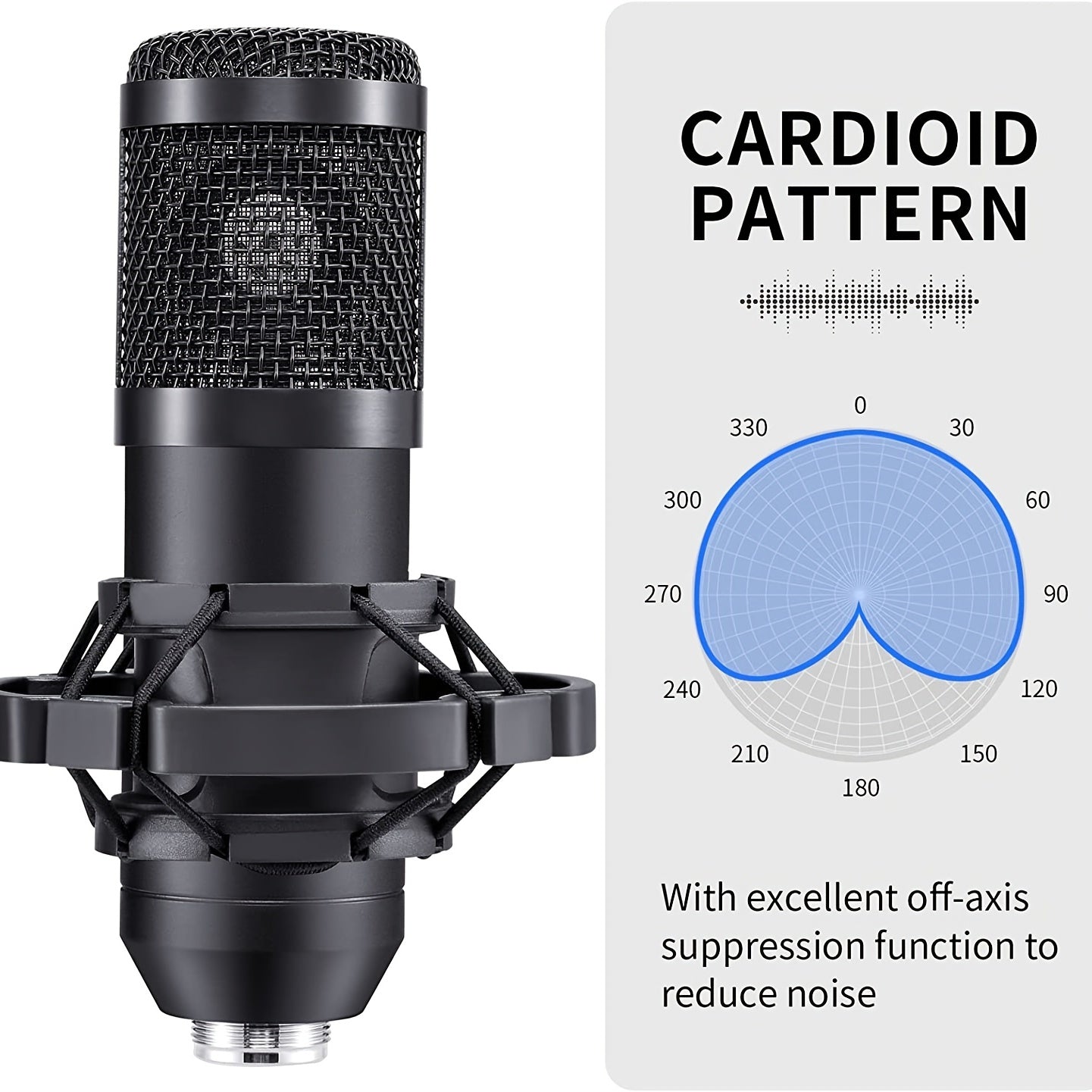192kHz USB Condenser Microphone for Streaming