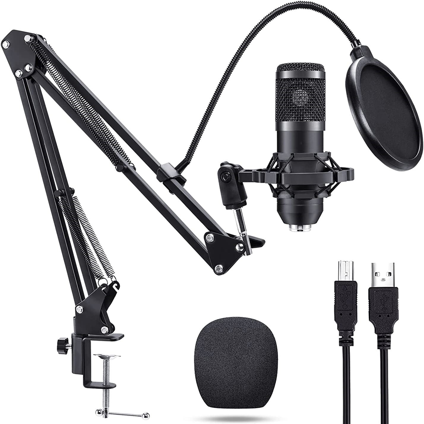 192kHz USB Condenser Microphone for Streaming