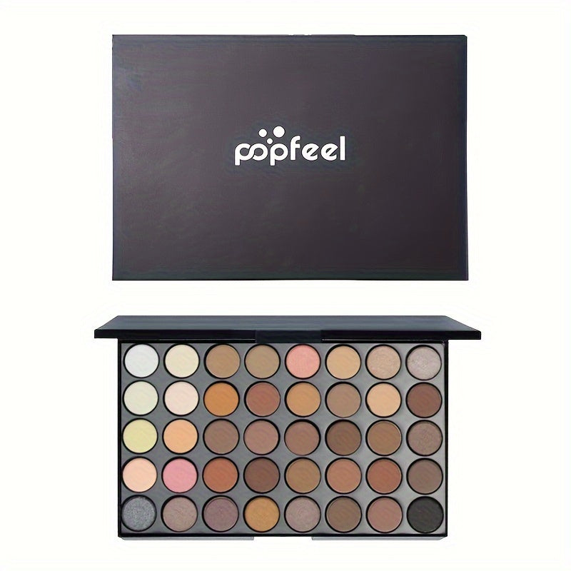 40-Color Eyeshadow & 8PC Brush Set for Women - Clickilix