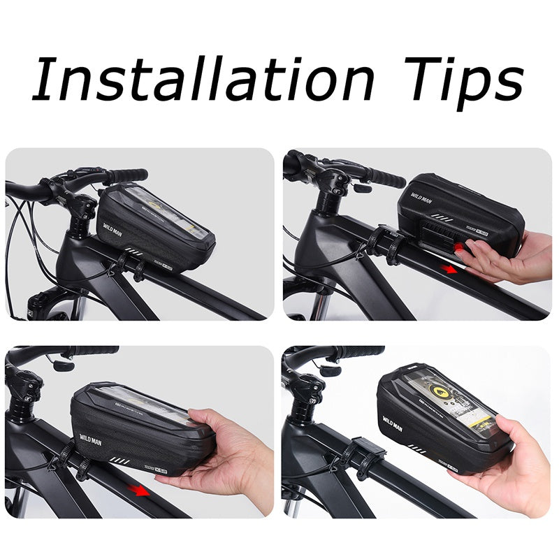 WILD Waterproof Bike Handlebar Bag with Phone Case - Clickilix
