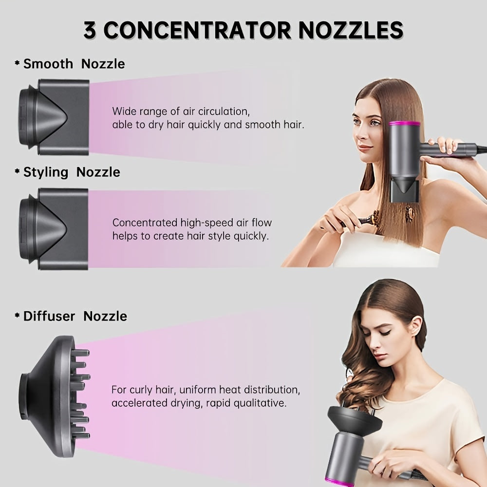 1200W Ionic Hair Dryer – Fast Dry with Diffuser & Shine - Clickilix