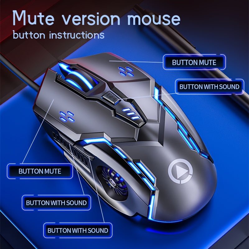 Mechanical Wired Gaming Mouse for PC & Laptop - Clickilix