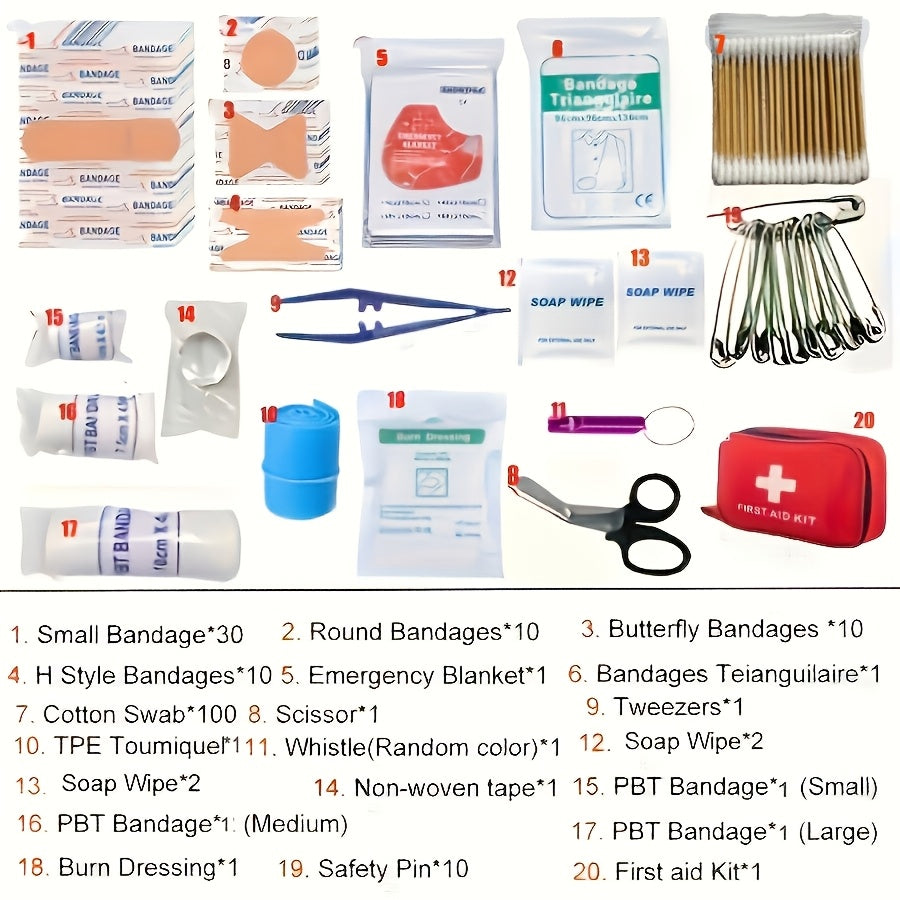 Premium First Aid Kit for Emergency & Outdoors