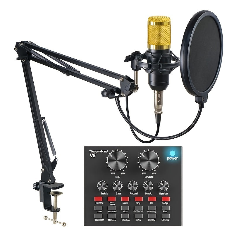 V8 Sound Card Live Broadcast & Recording Set - Clickilix