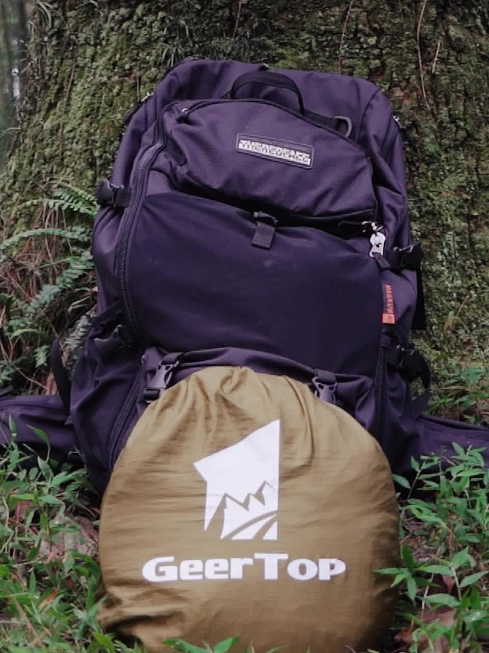 GeerTop 3-in-1 Camping Hammock with Mosquito Net