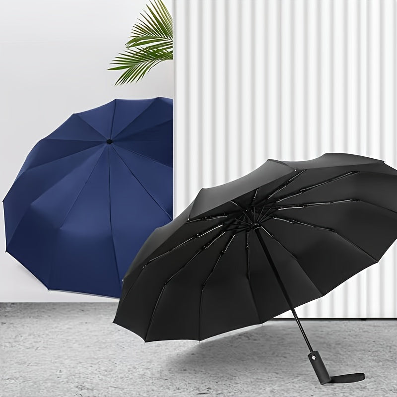 Automatic Foldable Umbrella – Ten-Bone, All-Weather Protection - Clickilix