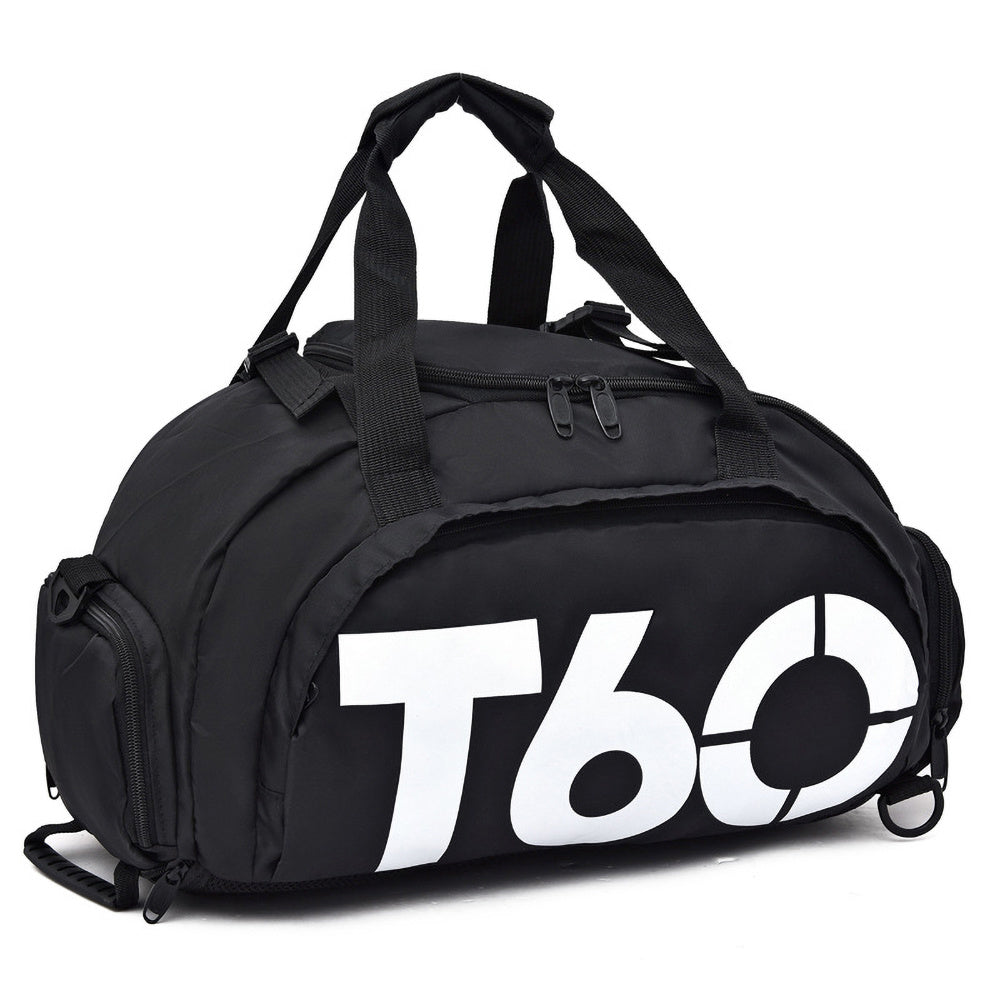 Large Nylon Travel Duffle Bag with Shoe Compartment