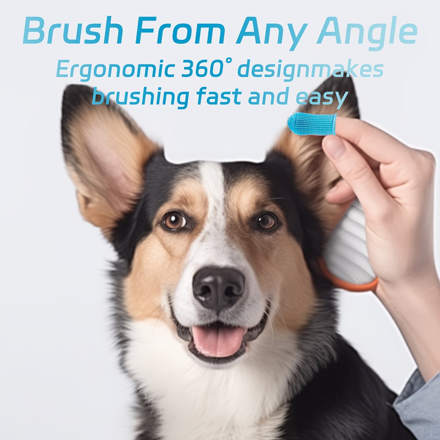 Soft Silicone Pet Toothbrush for Dogs & Cats - Clickilix