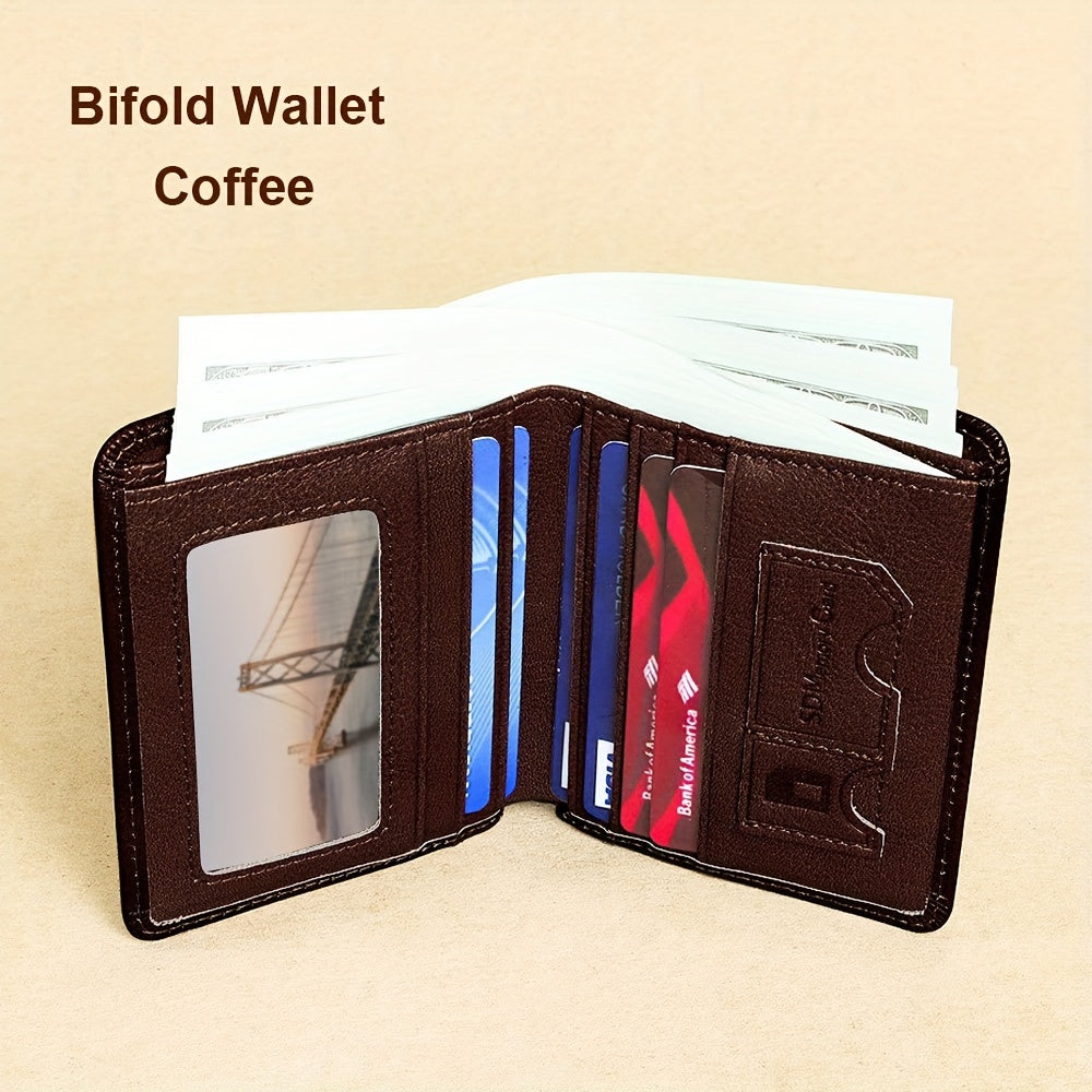 Vintage RFID Leather Wallet for Men