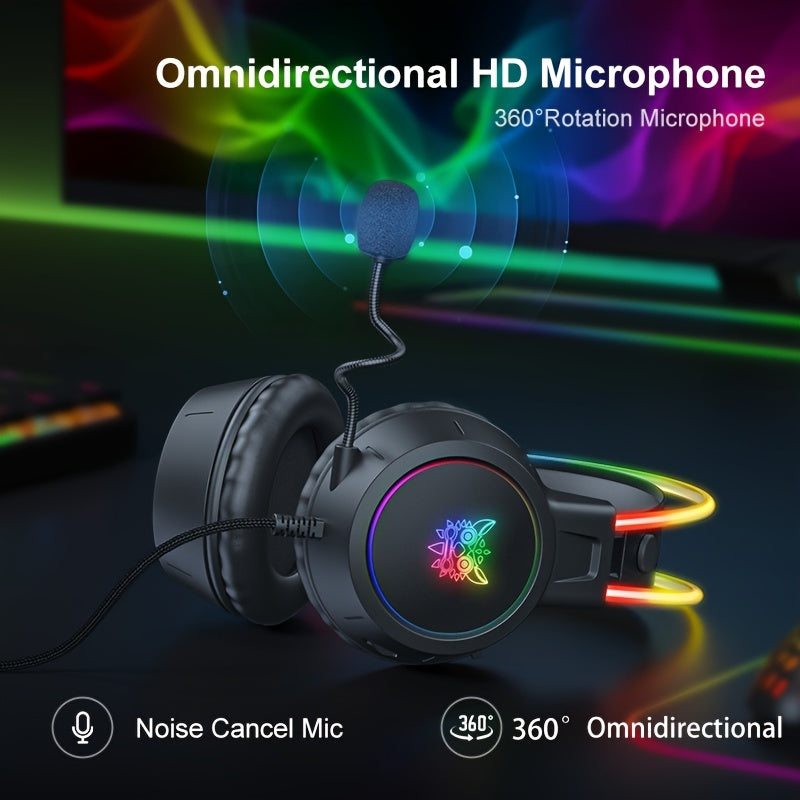 ONIKUMA Gaming Headset with Mic & Noise Isolation