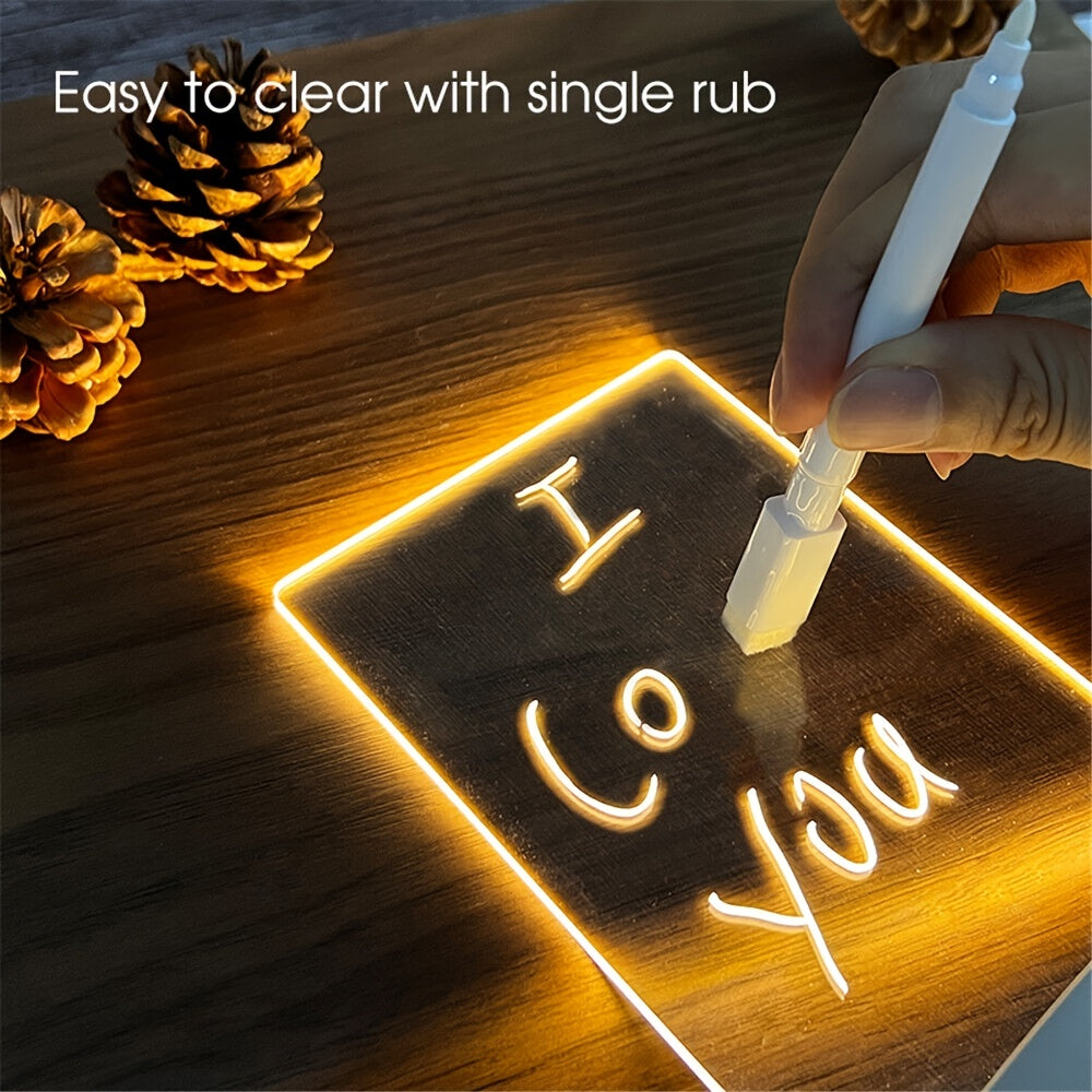 LED Message Night Light – USB Gift with Pen - Clickilix