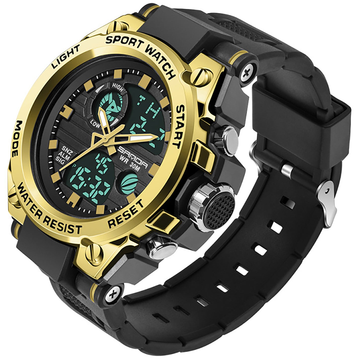 HOOSHU SportsMaster Men’s Outdoor Dual Watch - Clickilix