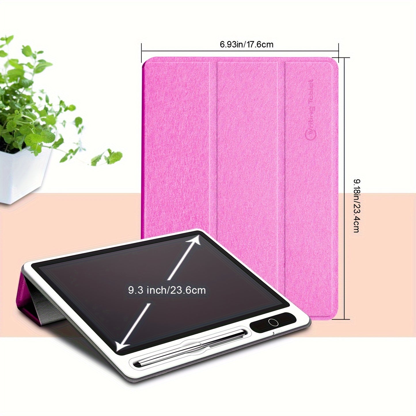 10-Inch LCD Writing Tablet with Leather Case – Digital Memo - Clickilix