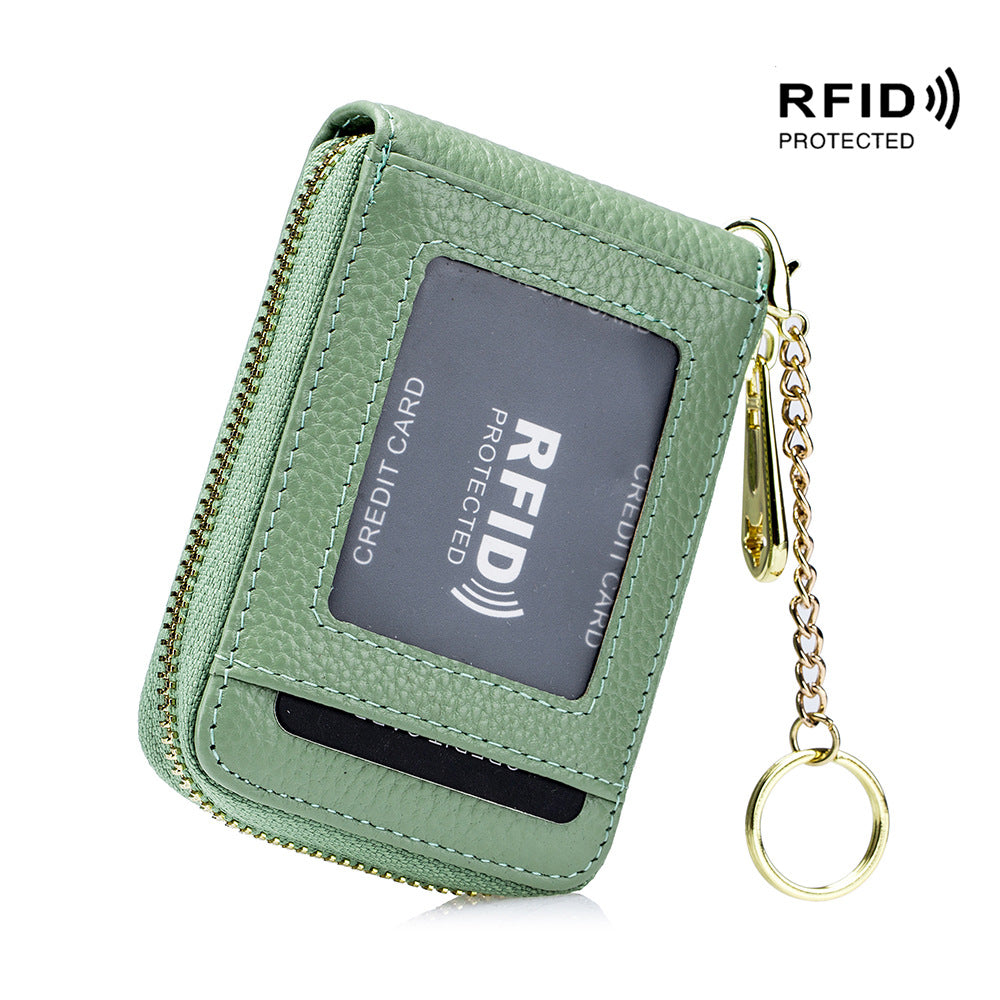 RFID Blocking Card Holder Wallet – Zip Around, Stylish - Clickilix