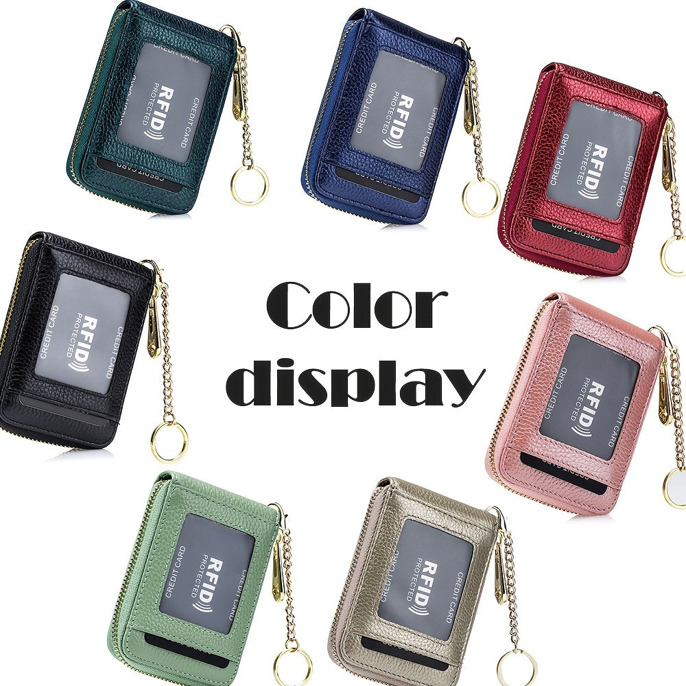 RFID Blocking Card Holder Wallet – Zip Around, Stylish - Clickilix