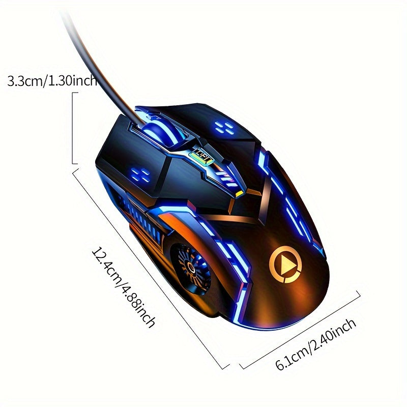 Mechanical Wired Gaming Mouse for PC & Laptop - Clickilix