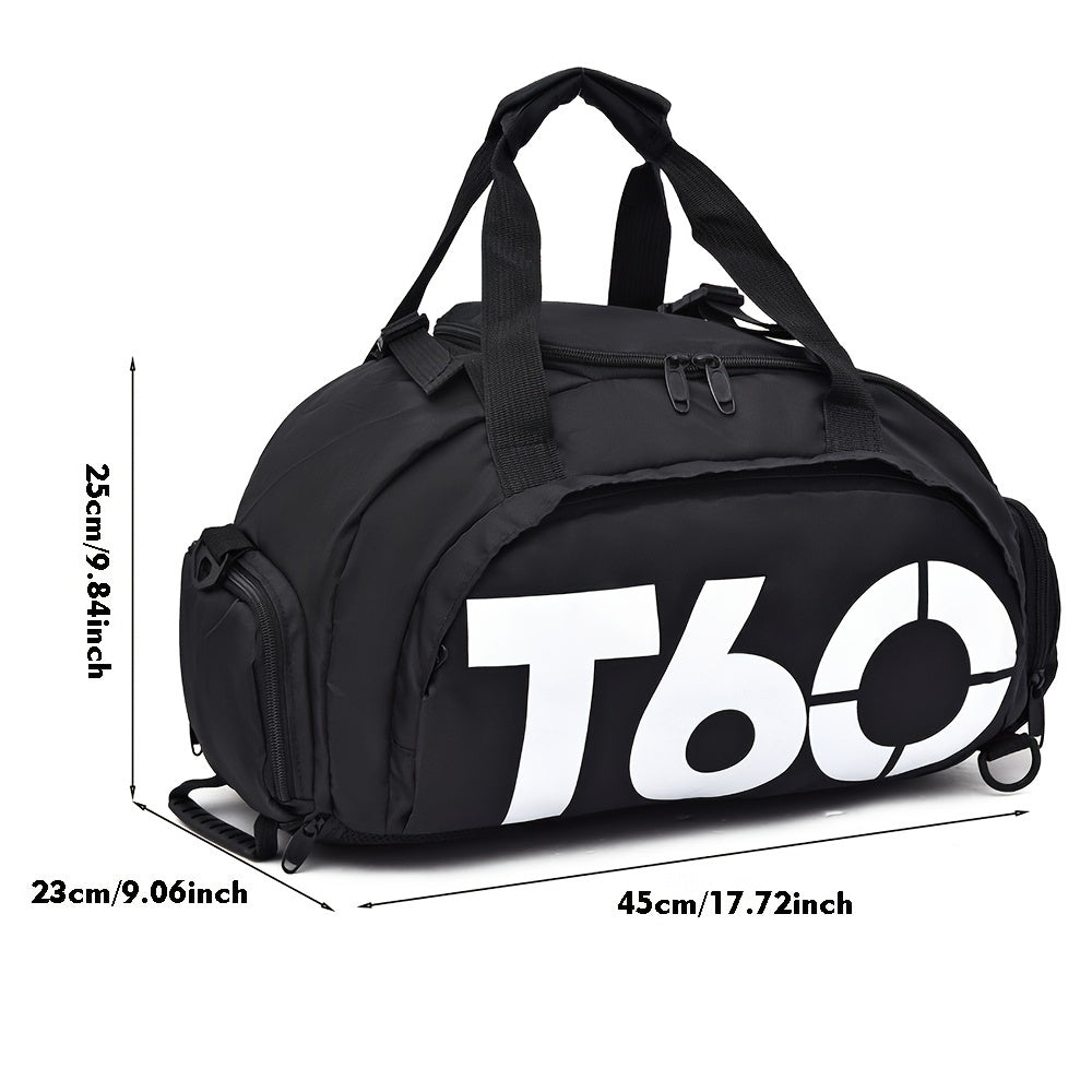 Large Nylon Travel Duffle Bag with Shoe Compartment