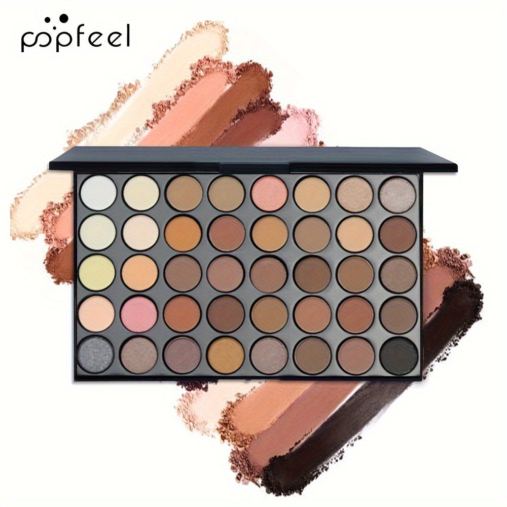 40-Color Eyeshadow & 8PC Brush Set for Women - Clickilix