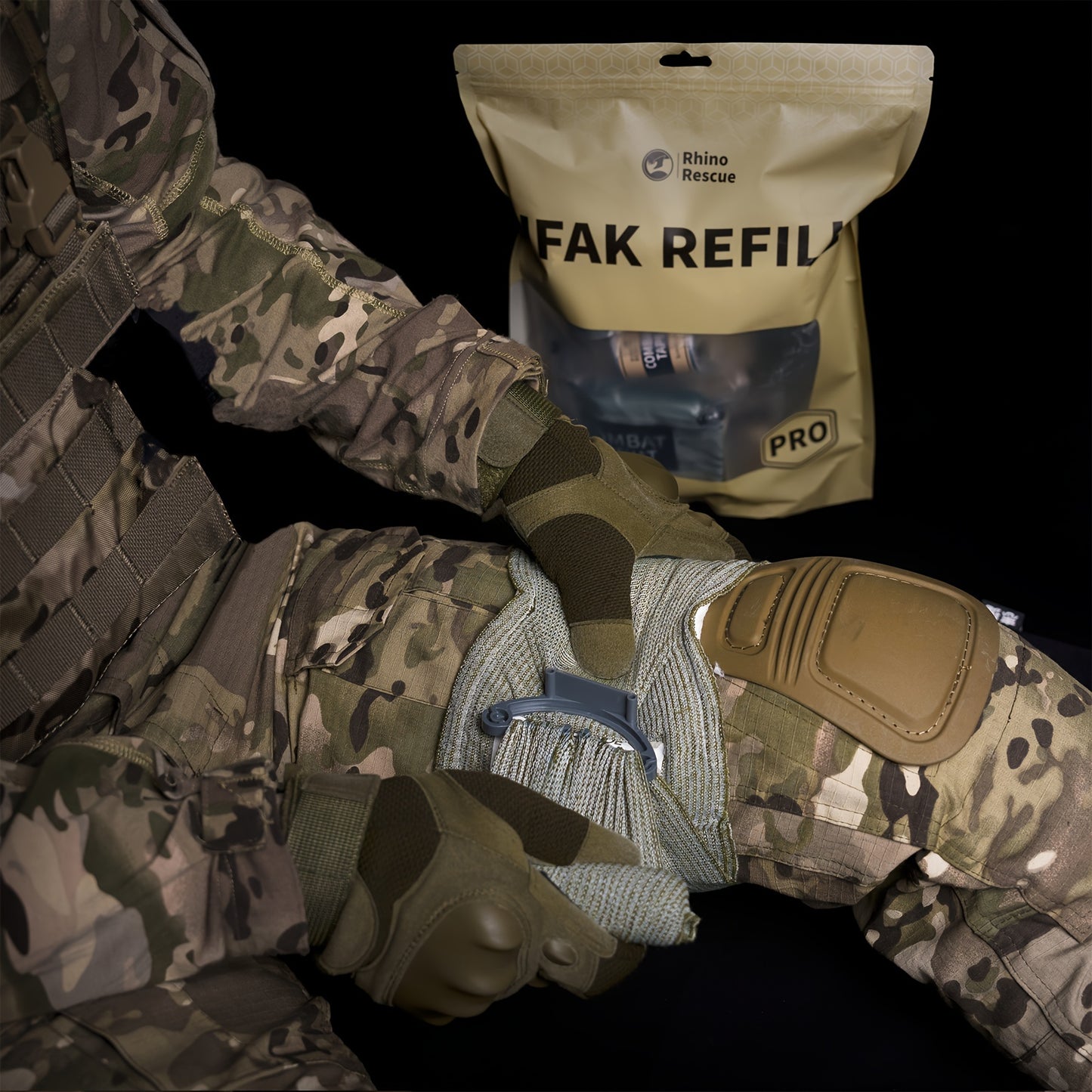 Rhino Rescue 11pcs Tactical Trauma First Aid Kit