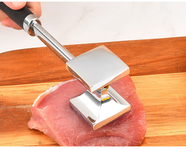 Stainless Steel Double-Sided Meat Tenderizer Hammer