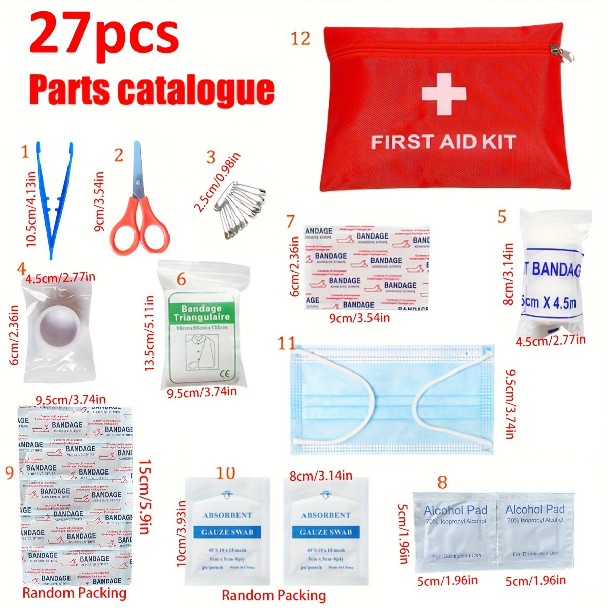 Ultimate 160/27-Piece First Aid Kit Survival Gear