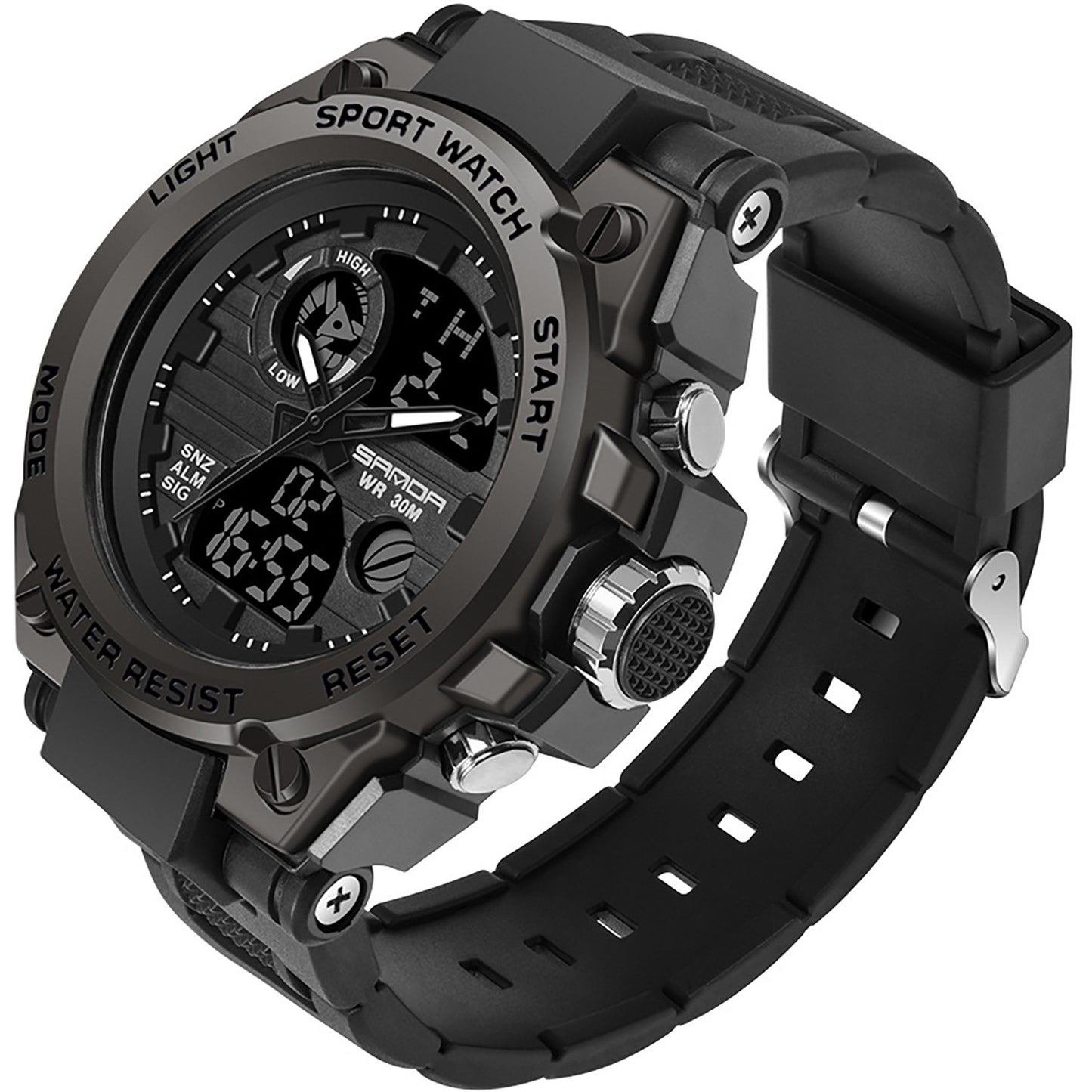HOOSHU SportsMaster Men’s Outdoor Dual Watch - Clickilix