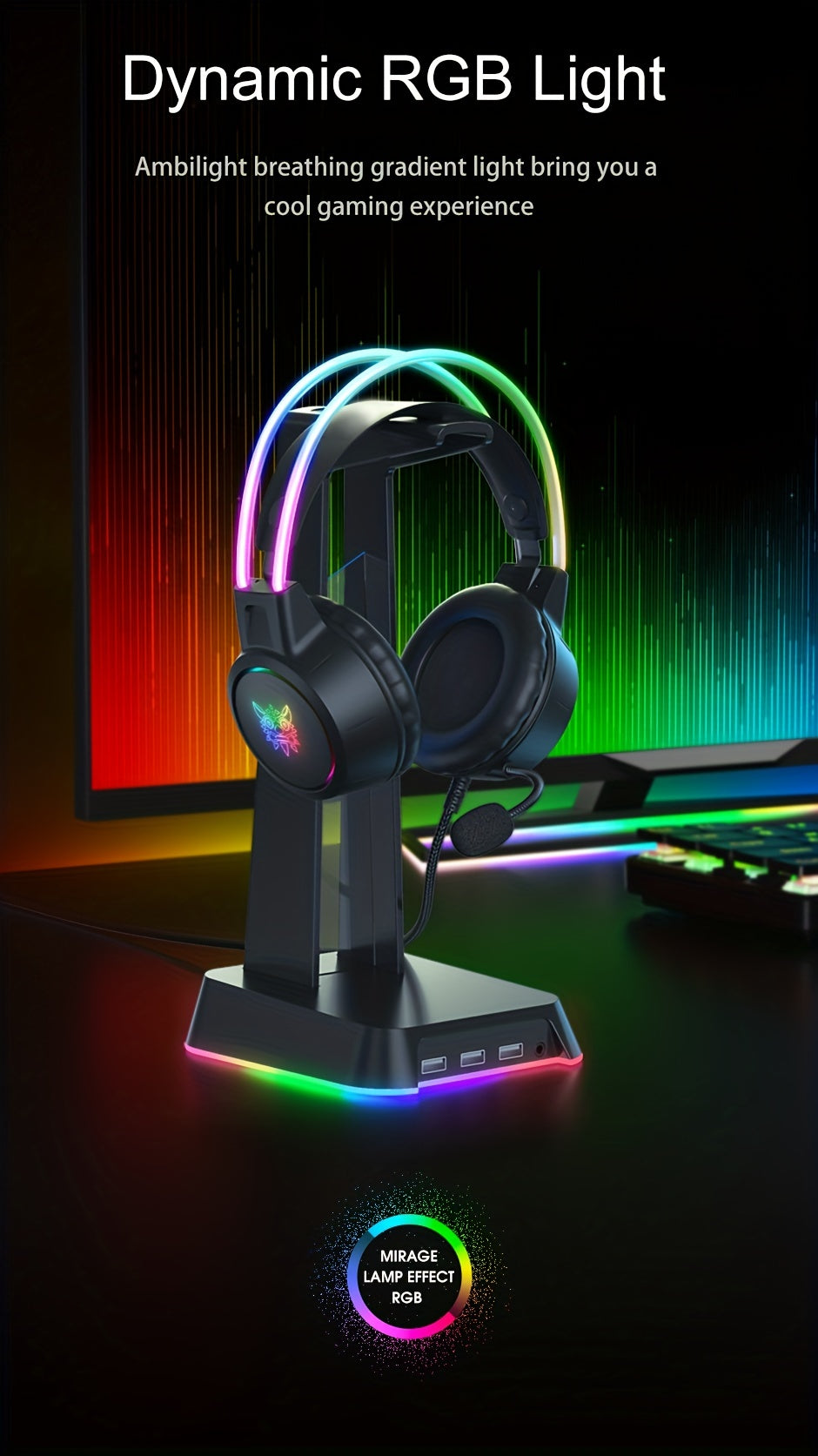 ONIKUMA Gaming Headset with Mic & Noise Isolation