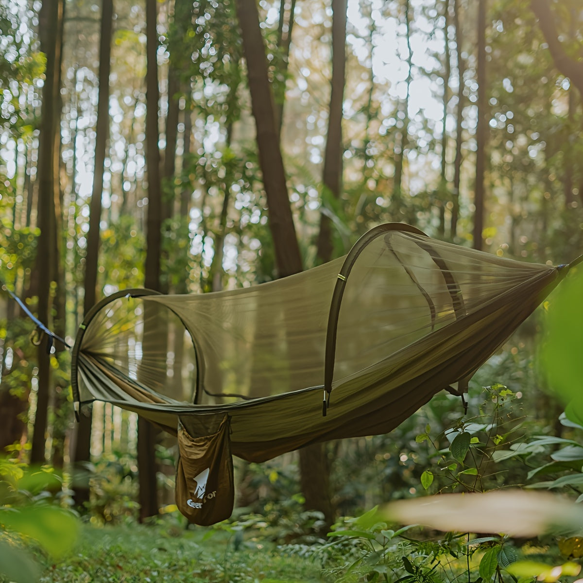 GeerTop 3-in-1 Camping Hammock with Mosquito Net