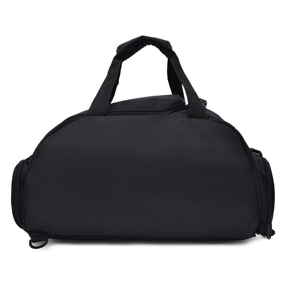 Large Nylon Travel Duffle Bag with Shoe Compartment