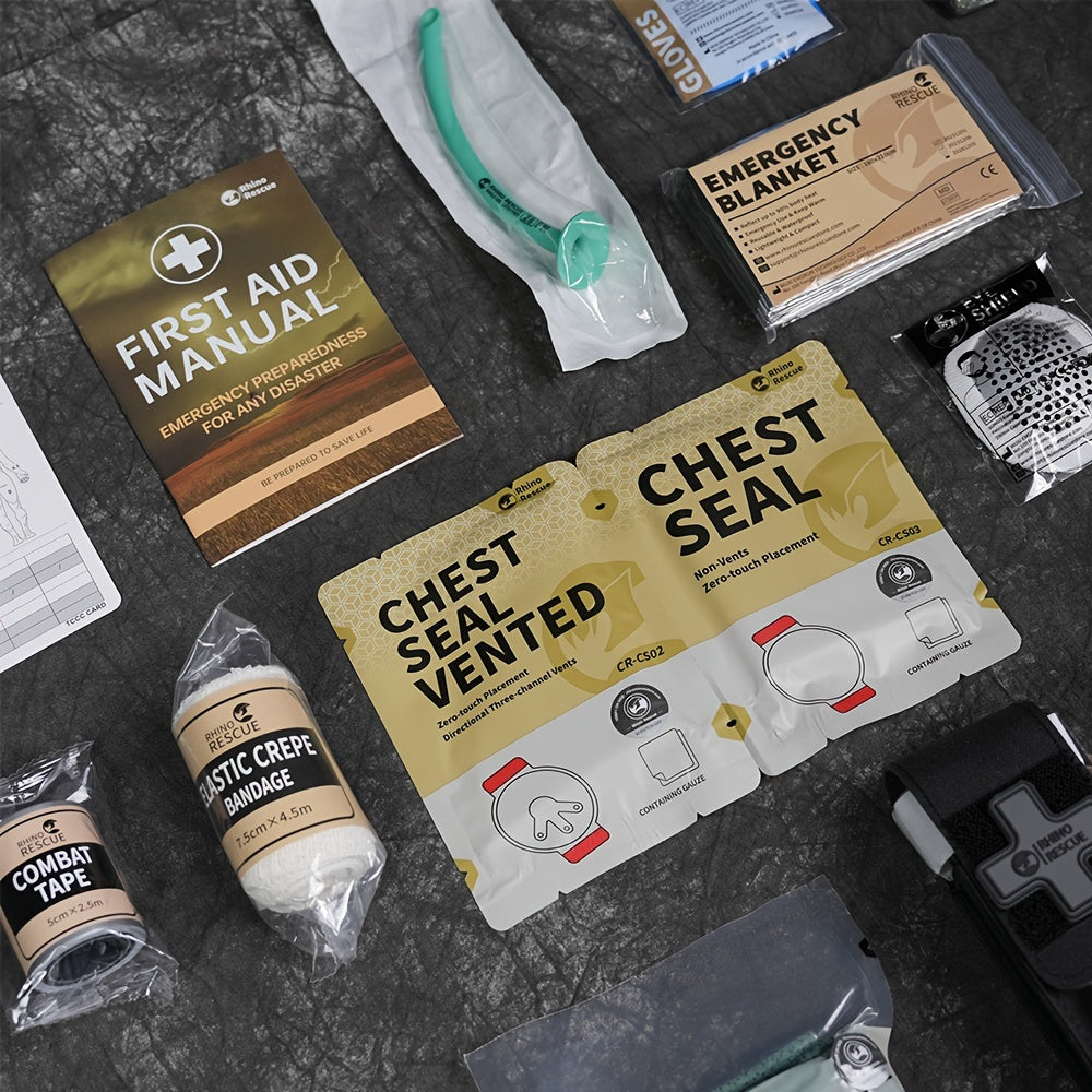 Rhino Rescue 11pcs Tactical Trauma First Aid Kit