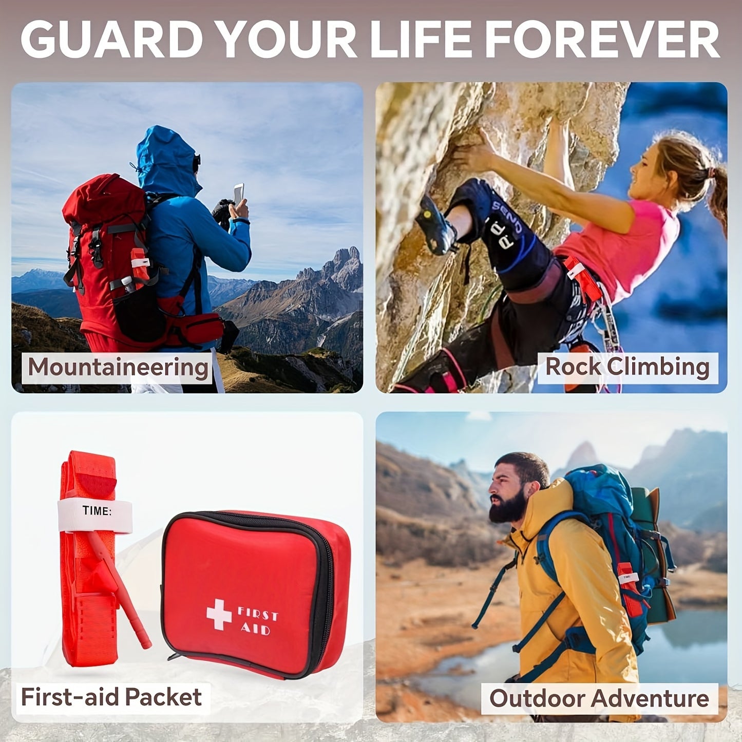 3pcs Emergency Tourniquets for Bleeding Control