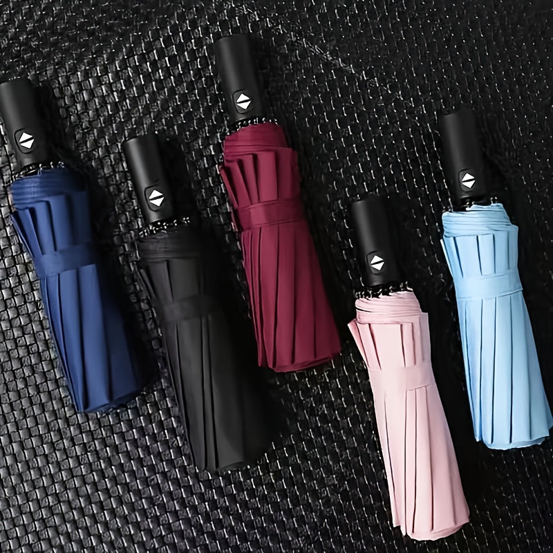 Automatic Foldable Umbrella – Ten-Bone, All-Weather Protection - Clickilix