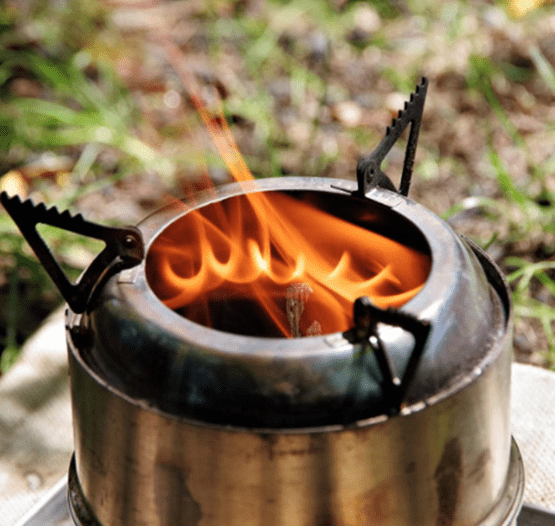 Mini Stainless Steel Camping Stove – Wood Burning