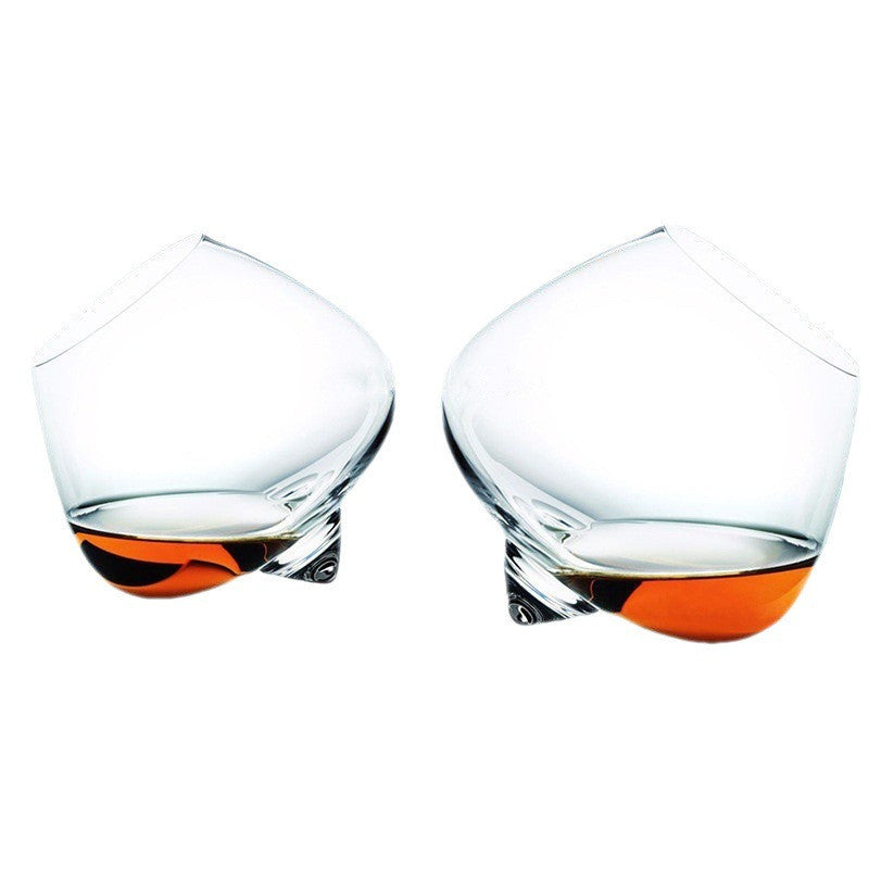 Rotating Whiskey Glass with Cigar Holder