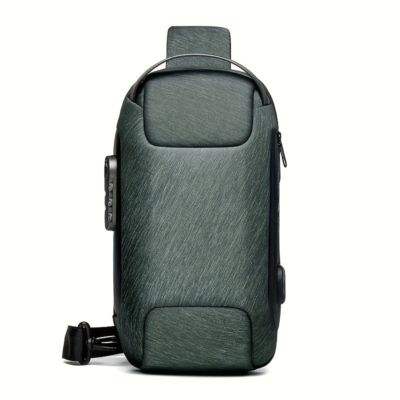 Men’s Waterproof Waist Bag with USB & Lock - Clickilix