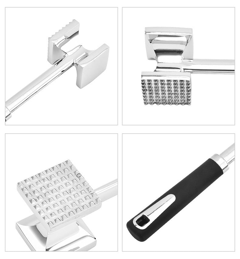 Stainless Steel Double-Sided Meat Tenderizer Hammer