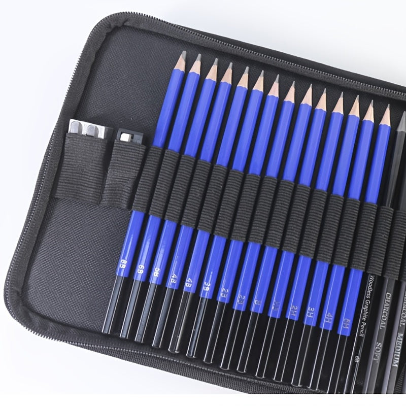 35pcs Premium Drawing Pencil Set for Artists