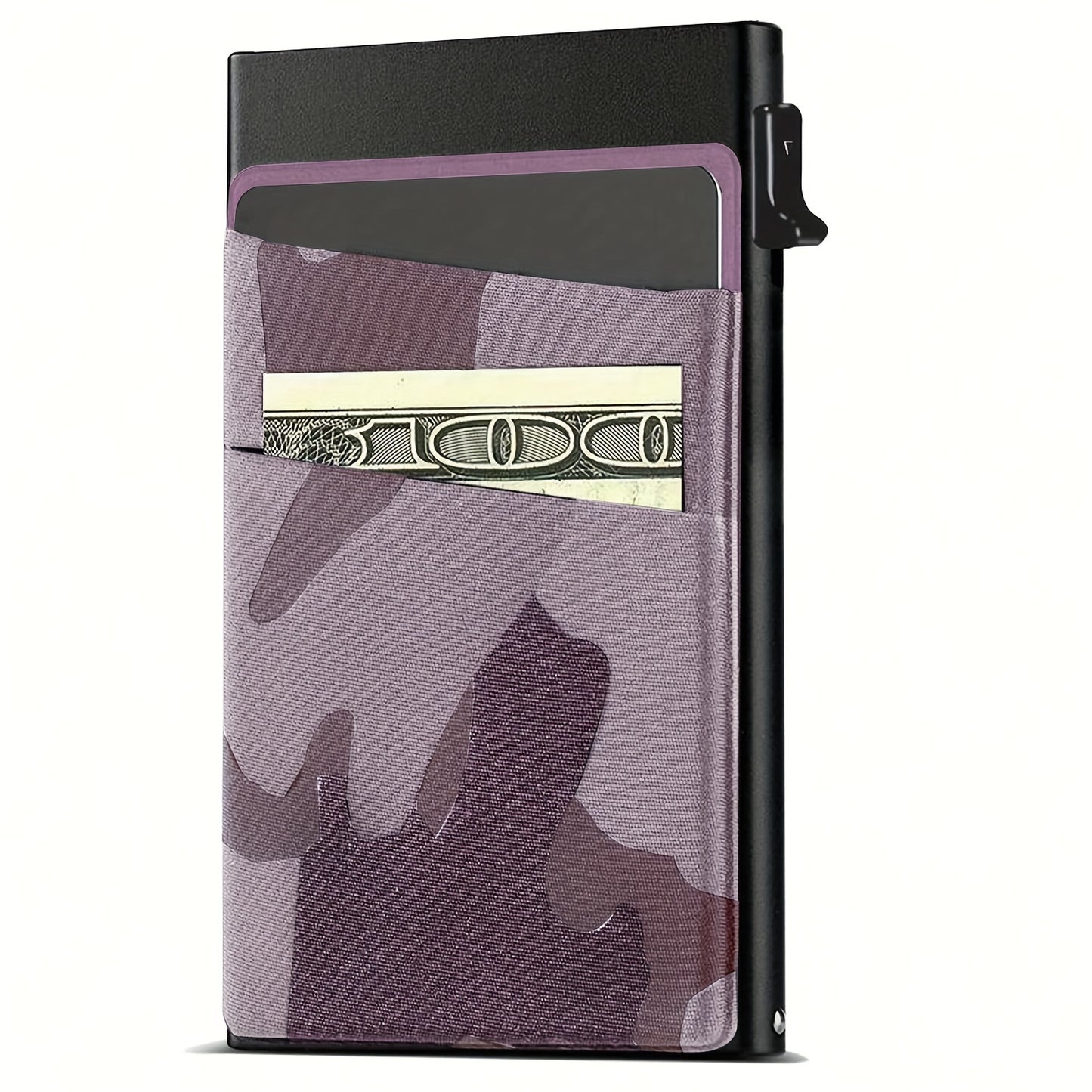 Automatic Pop-Up Credit Card Holder, RFID Blocking Men's Business Card Wallet - Clickilix