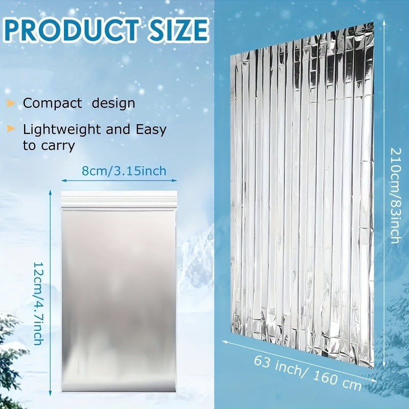 20 Pack XL Emergency Thermal Survival Blankets