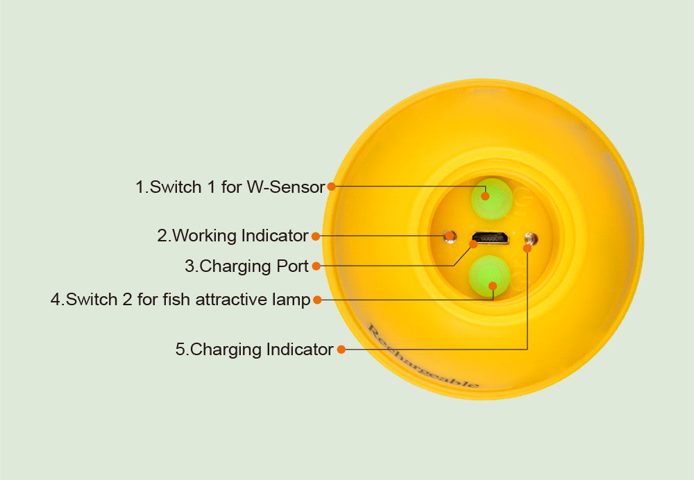 LUCKY Wireless Portable Fish Finder Sonar
