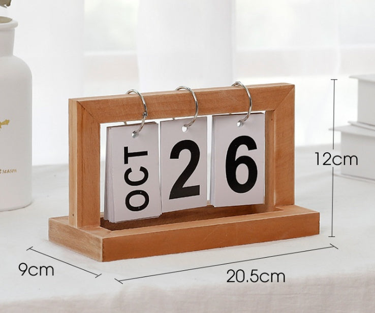 Creative DIY Wooden Flip Desk Calendar Countdown