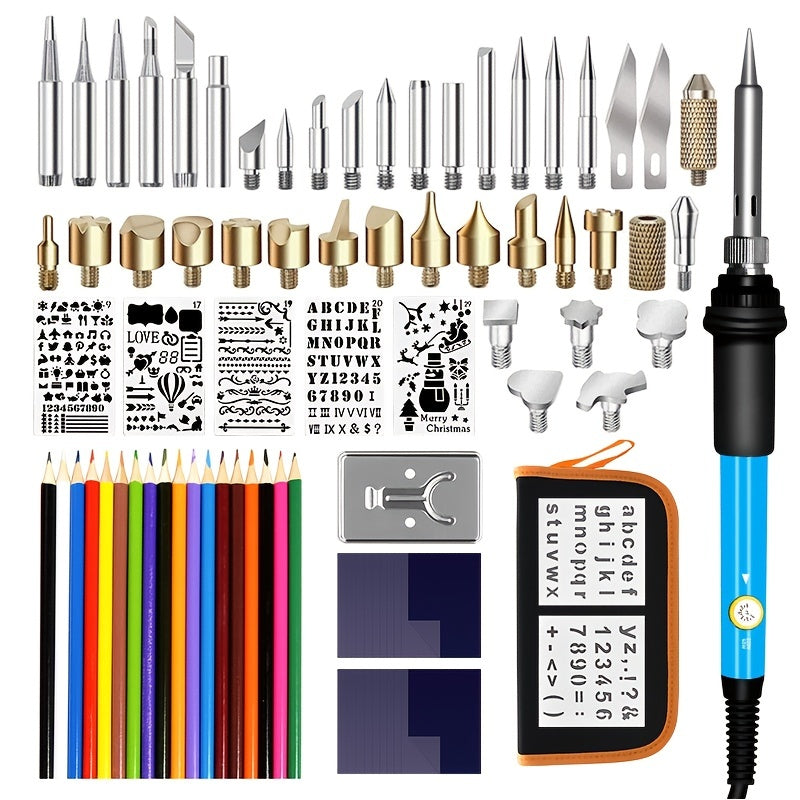 71-Piece Electric Soldering & Wood Burning Kit