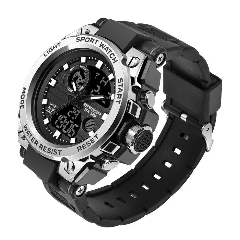 HOOSHU SportsMaster Men’s Outdoor Dual Watch - Clickilix