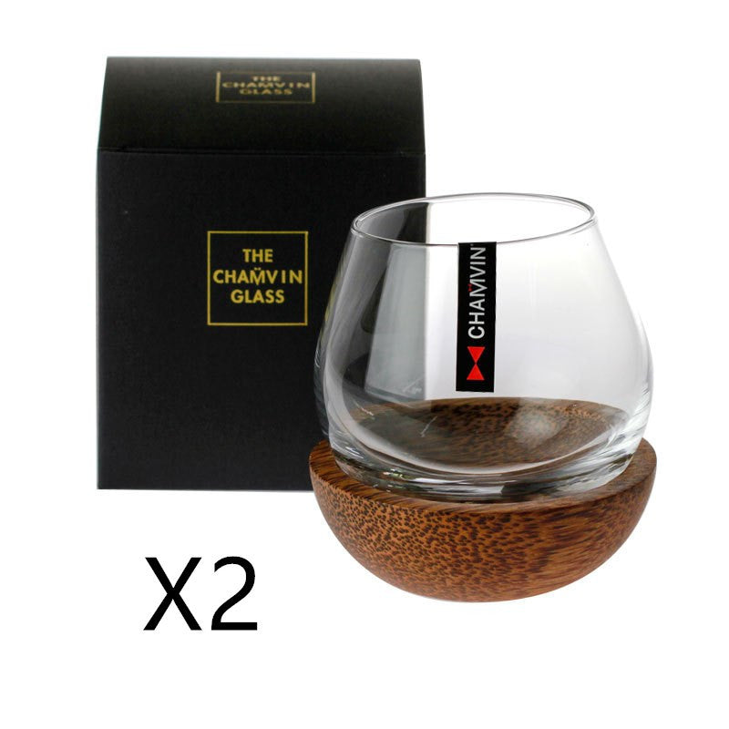 Whiskey Glass with Slow Shaker Mixing Tumbler