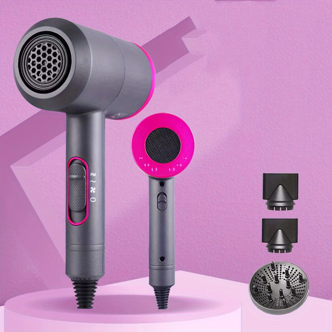 1200W Ionic Hair Dryer – Fast Dry with Diffuser & Shine - Clickilix