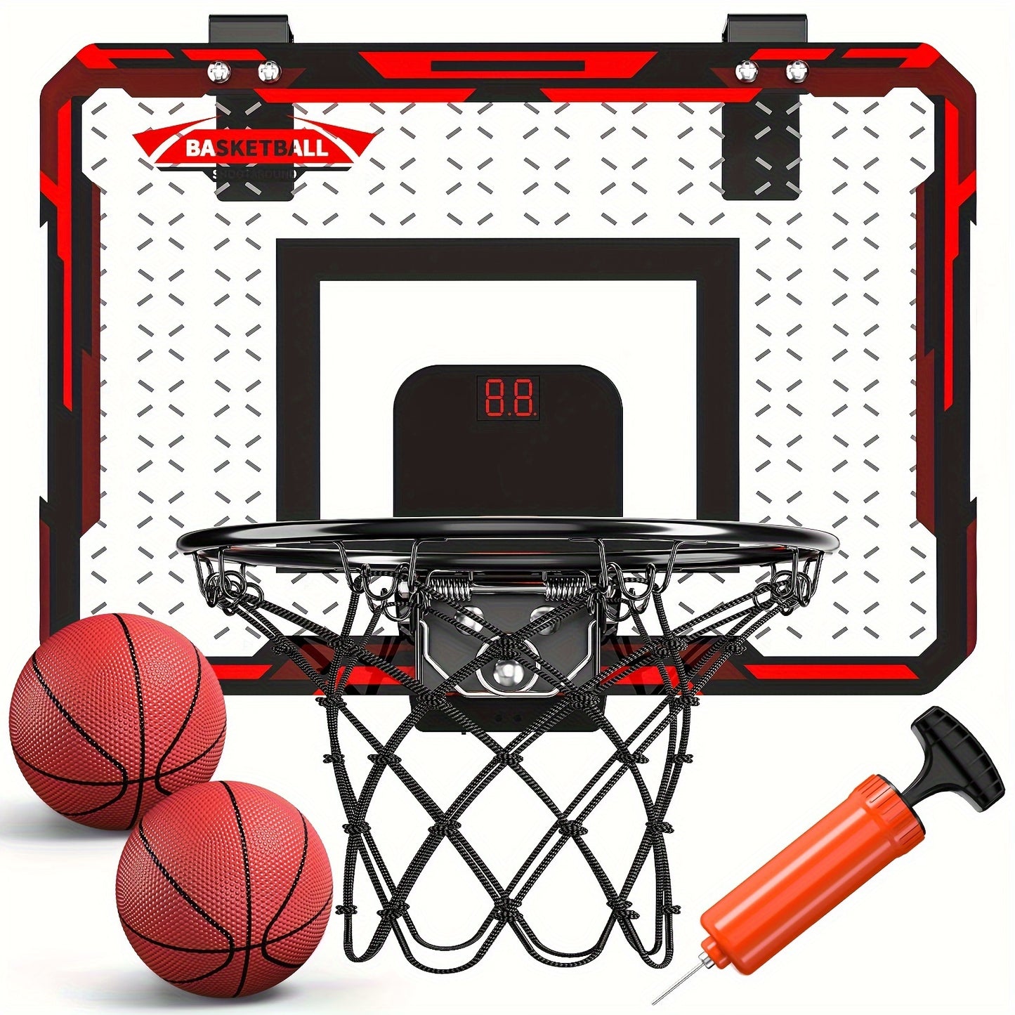 Indoor Mini Basketball Hoop Set for Kids – With 2 Balls - Clickilix