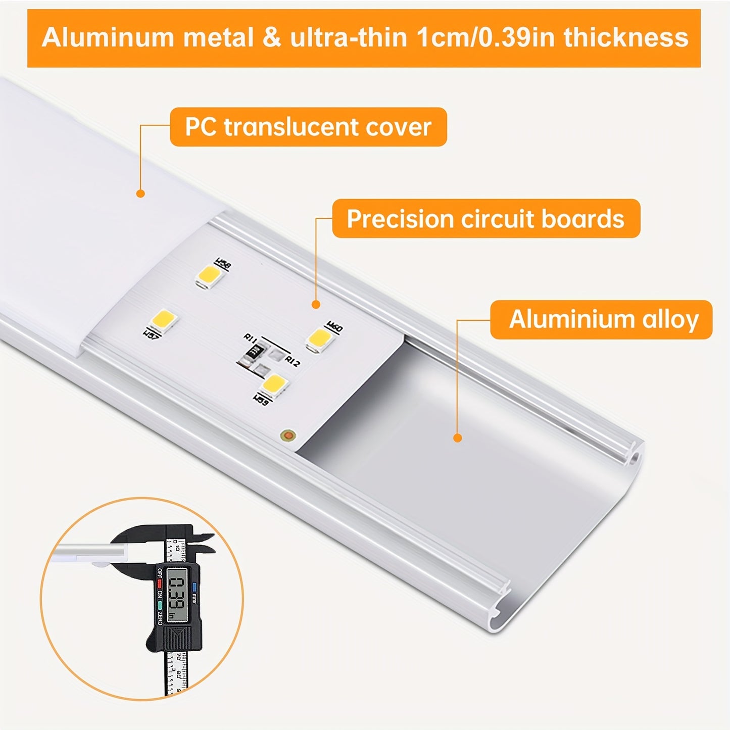 LED Motion Sensor Cabinet Light Rechargeable
