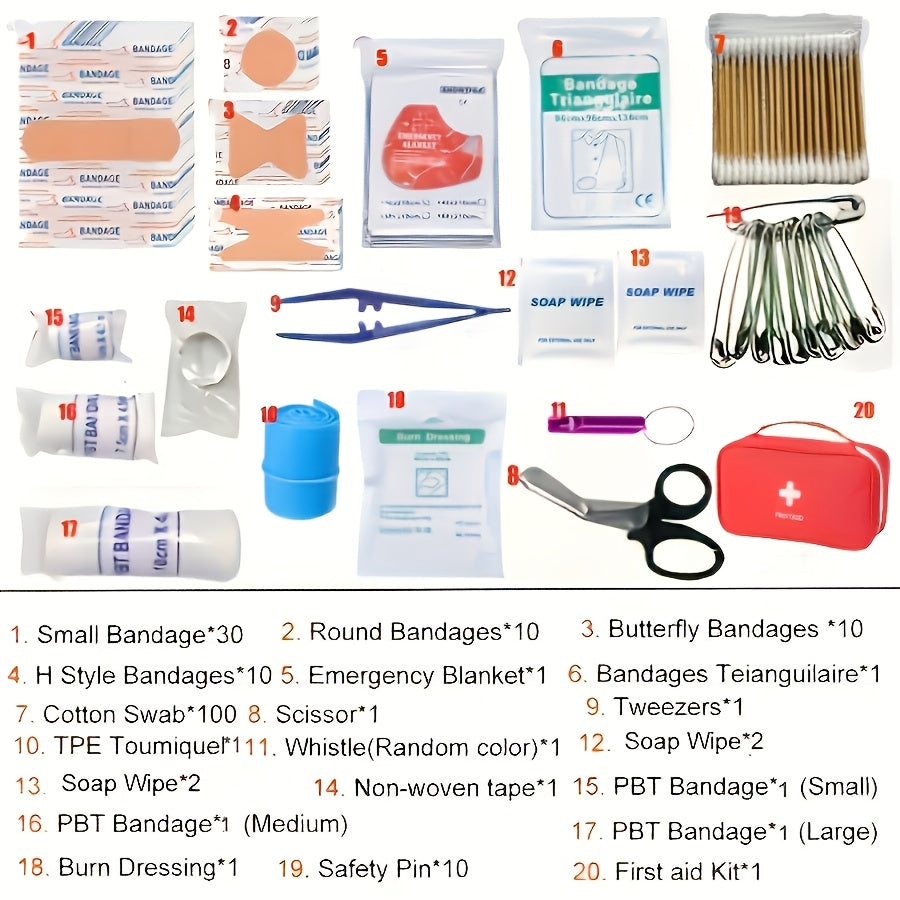 Premium First Aid Kit for Emergency & Outdoors